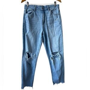 American Eagle Women’s Distressed Curvy Mom Jeans (8)